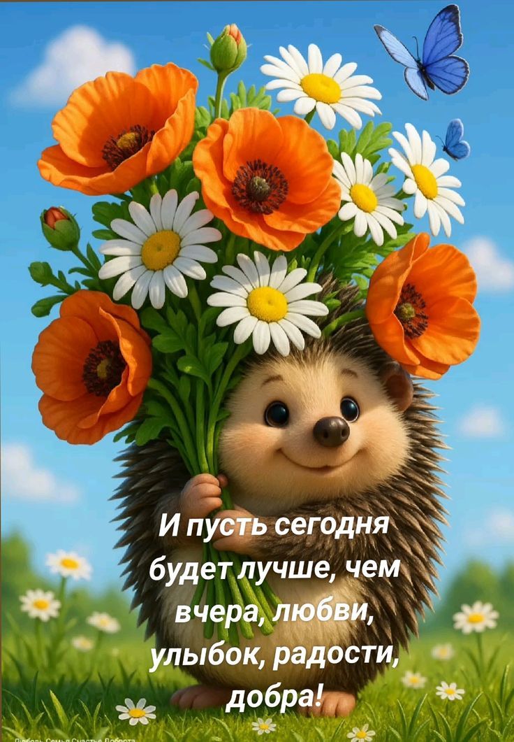 И пусть сегодня будет лучше, чем вчера, любви, улыбок, радости, добра!