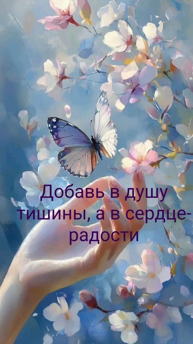 Добавь в душу тишины, а в сердце-радости