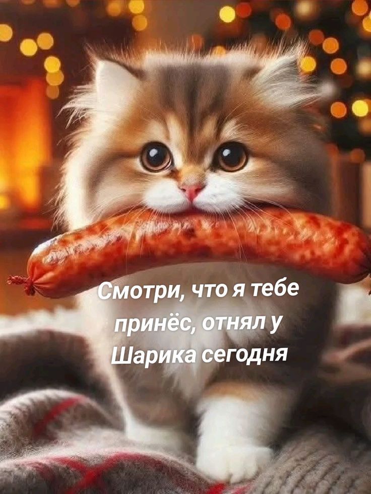 Смотри, что я тебе принёс, отнял у Шарика сегодня