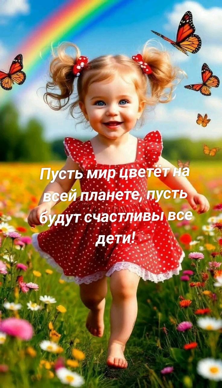 Пусть мир цветет на всей планете, пусть будут счастливы все дети!