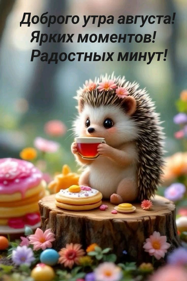 Доброго утра августа! Ярких моментов! Радостных минут!