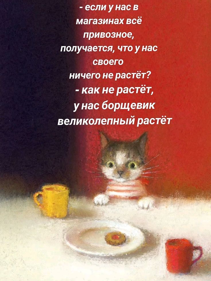 - если у нас в магазинах всё привозное, получается, что у нас своего ничего не растёт?
- как не растёт, у нас борщевик великолепный растёт