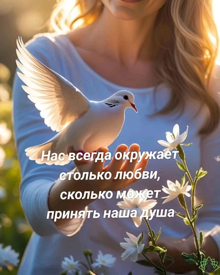 Нас всегда окружает столько любви, сколько может принять наша душа