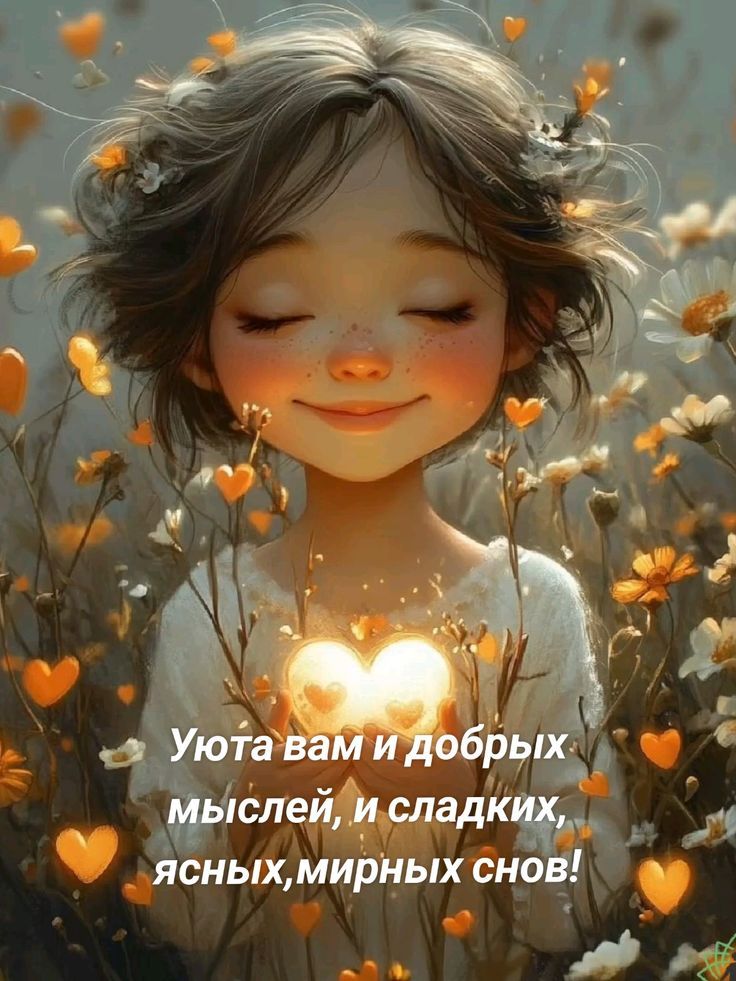 Уюта вам и добрых мыслей, и сладких, ясных, мирных снoв!