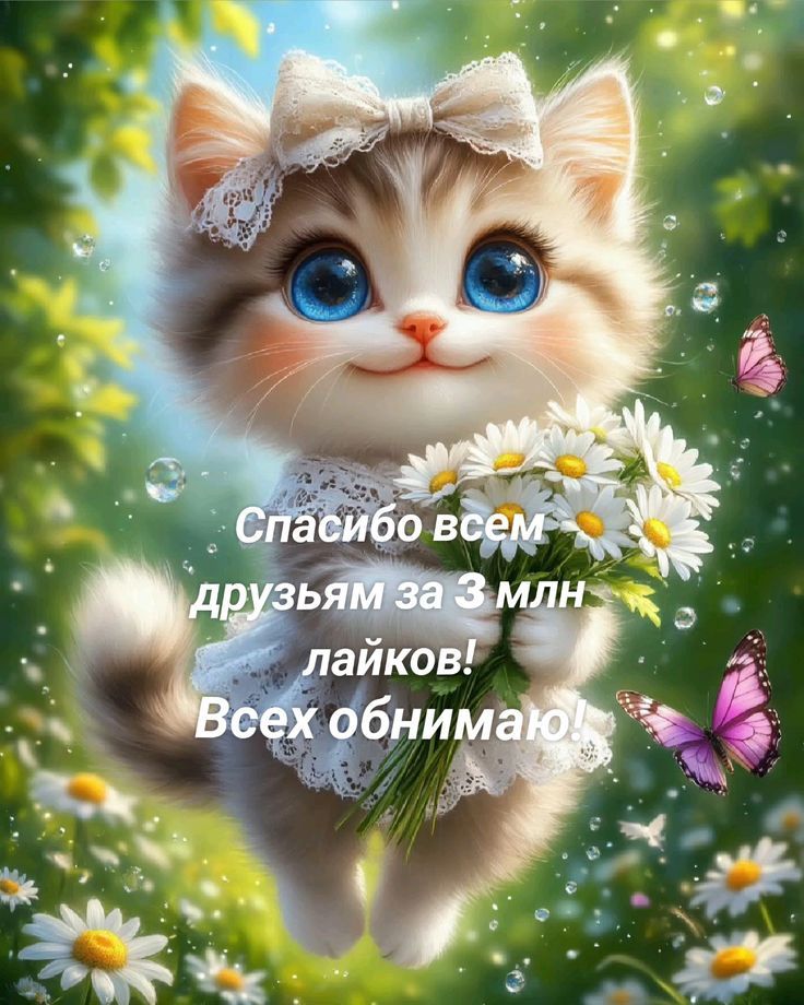 Спасибо всем друзьям за 3 млн лайков! Всем обнимаю!