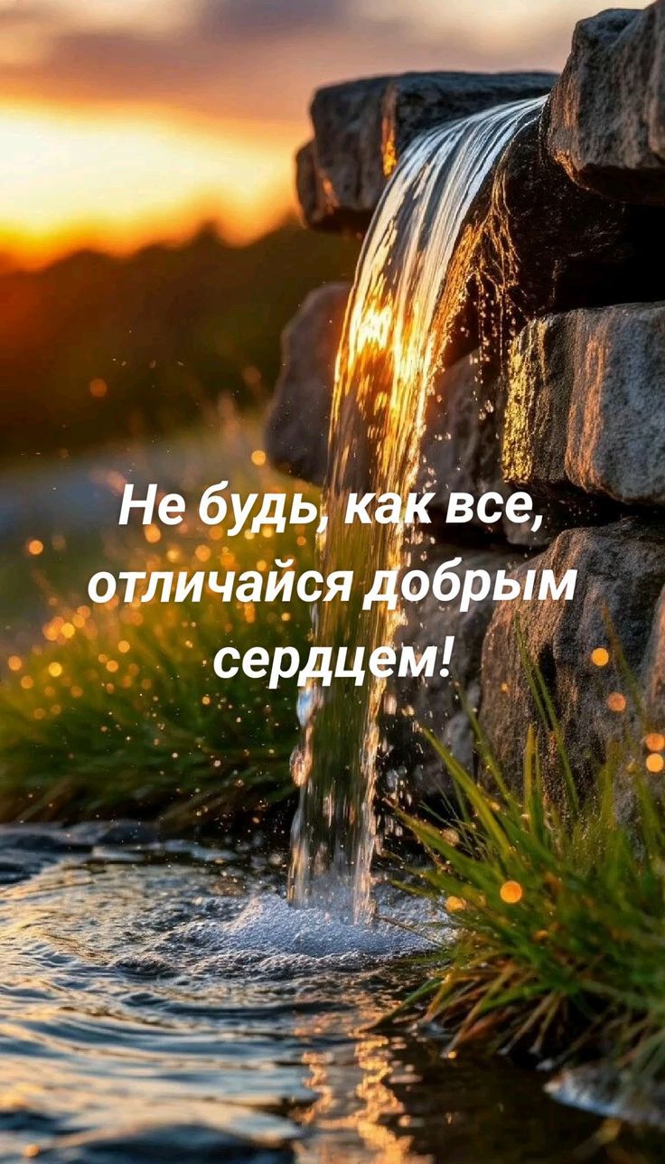 Не будь как все, отличайся добрым сердцем!
