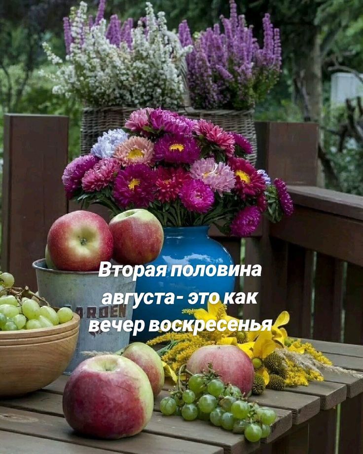 Вторая половина августа - это как вечер воскресенья