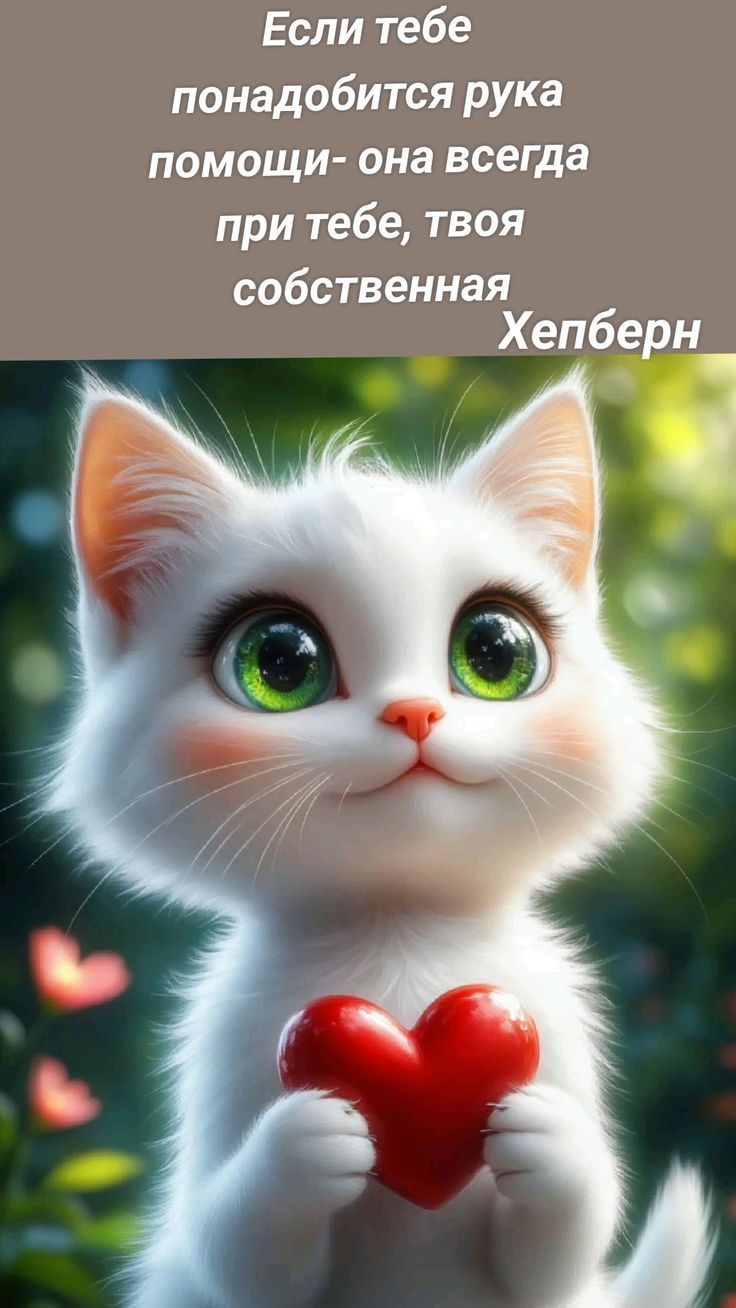 Если тебе понадобится рука помощи- она всегда при тебе, твоя собственная Хепберн