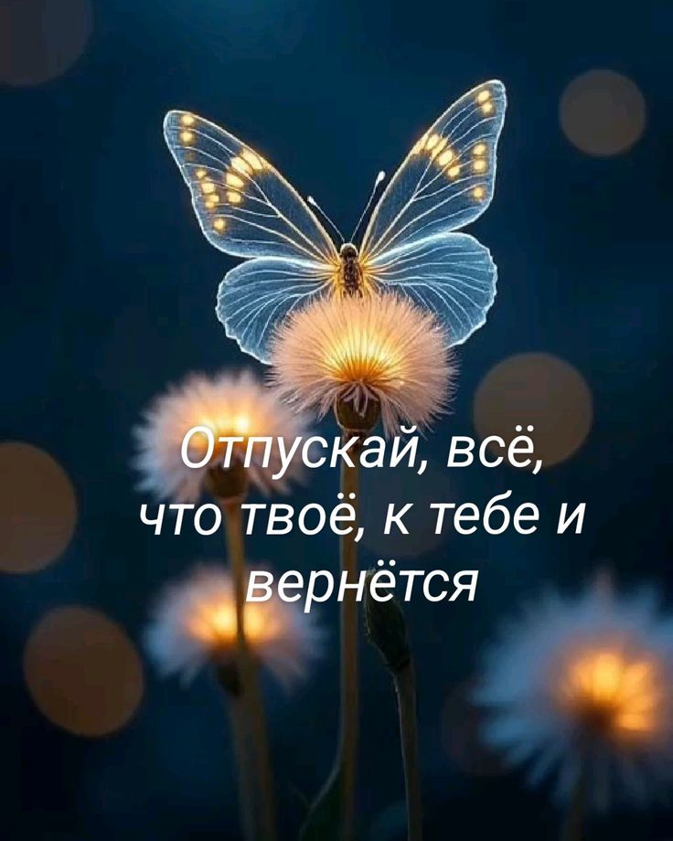 Отпускай, всё, что твоё, к тебе и вернётся