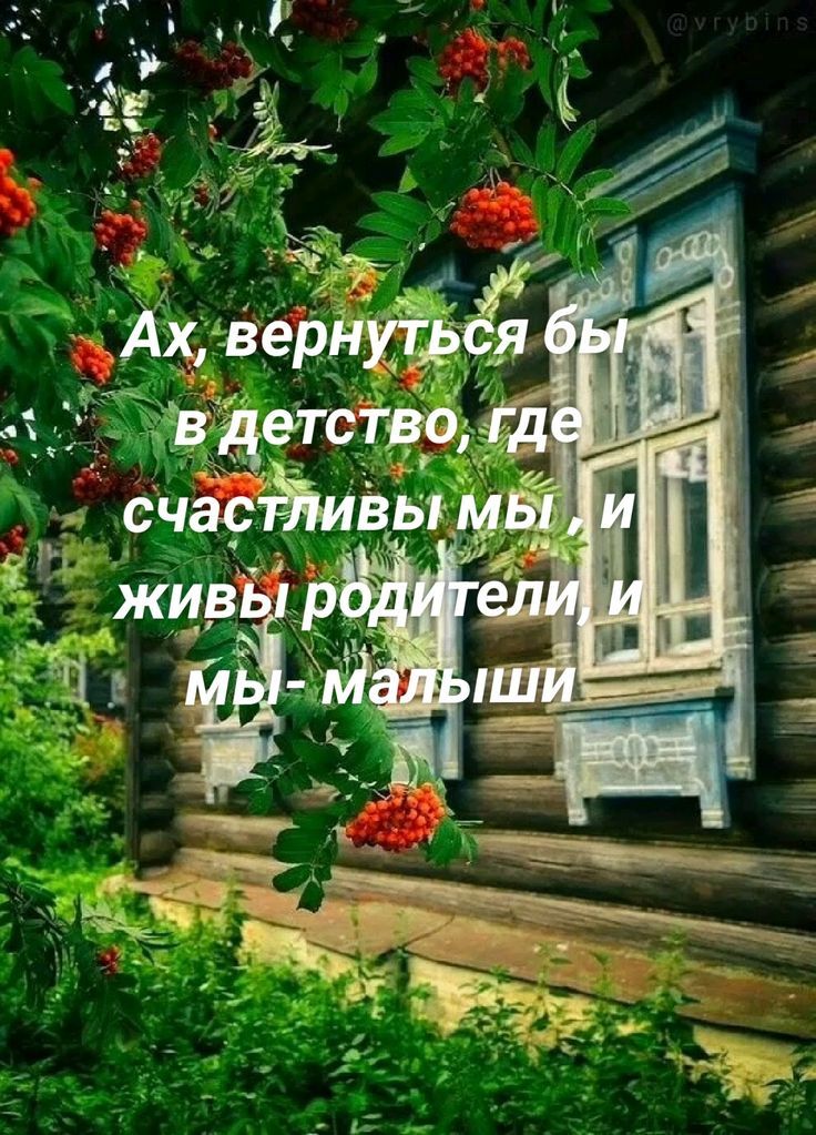 Ах, вернуться бы в детство, где счастливы мы, и живы родители, и мы - малыши