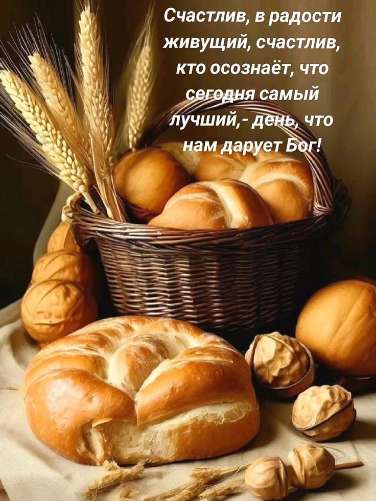 Счастлив, в радости живущий, счастлив, кто осознаёт, что сегодня самый лучший, - день, что нам дарует Бог!