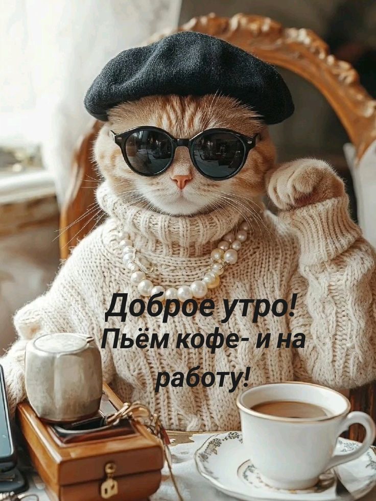 Доброе утро! Пьём кофе- и на работу!