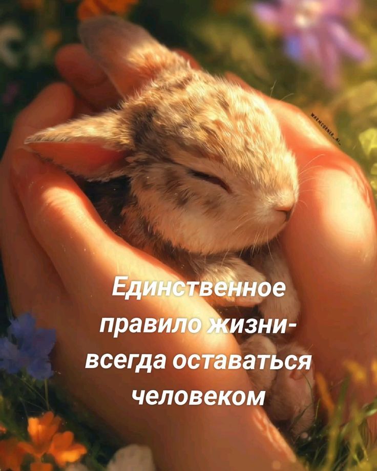 Единственное правило жизни - всегда оставаться человеком.