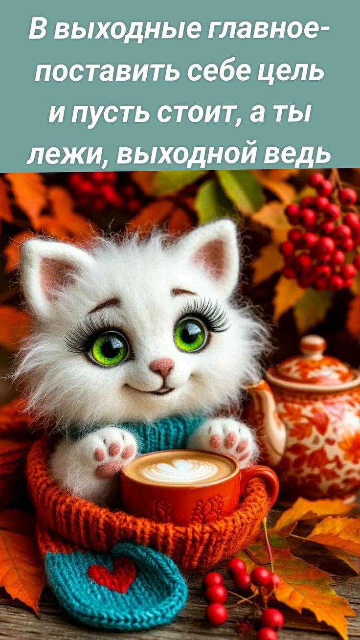 В выходные главное- поставить себе цель и пусть стоит, а ты лежи, выходной ведь