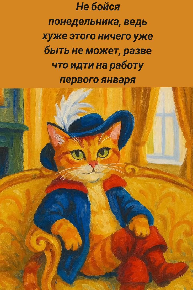 Не бойся понедельника, ведь хуже этого ничего уже быть не может, разве что идти на работу первого января