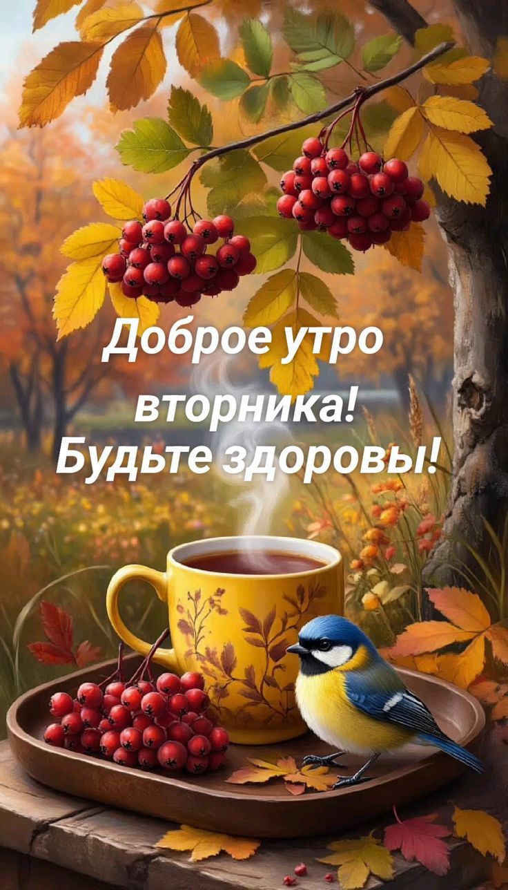 Доброе утро вторника! Будьте здоровы!
