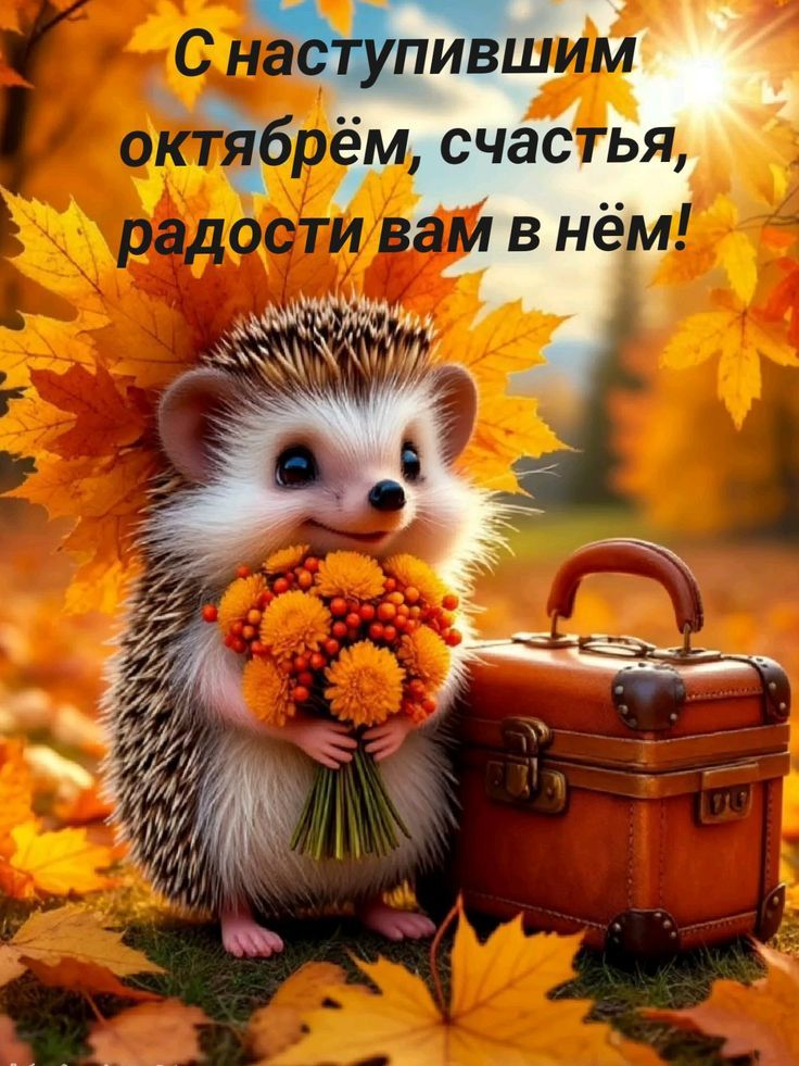 С наступившим октябрем, счастья, радости вам в нём!