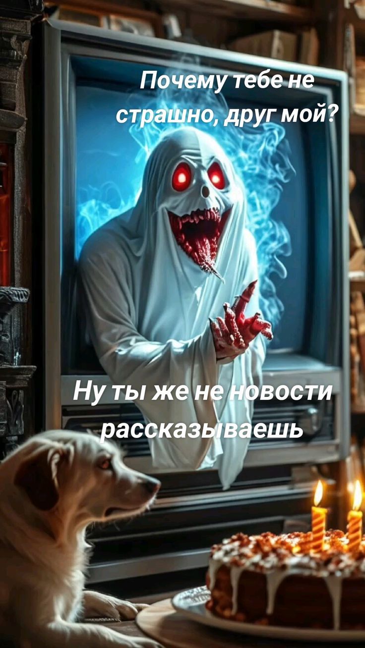 Почему тебе не страшно, друг мой? Ну ты же не новости рассказываешь