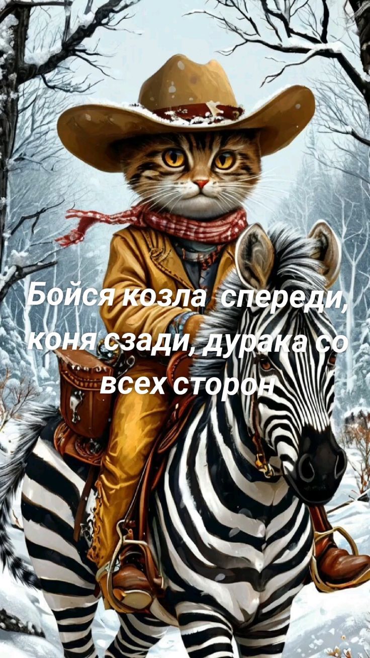Бойся козла спереди, коня сзади, дурака со всех сторон