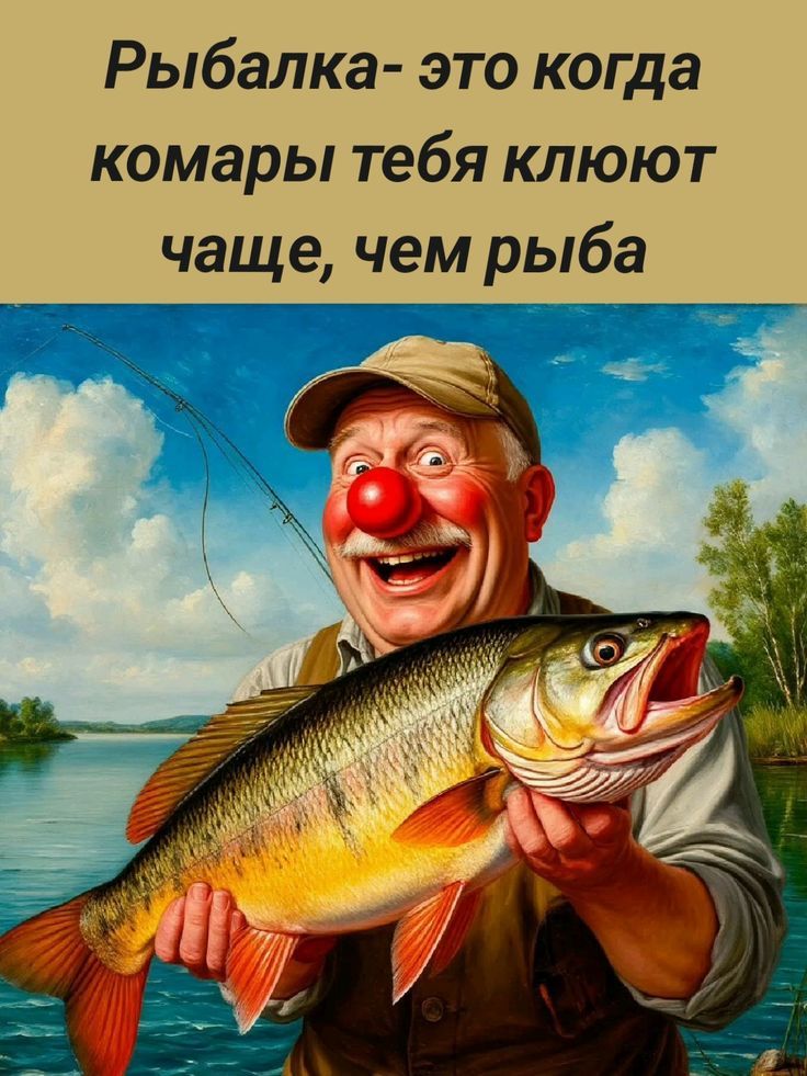 Рыбалка- это когда комары тебя клюют чаще, чем рыба
