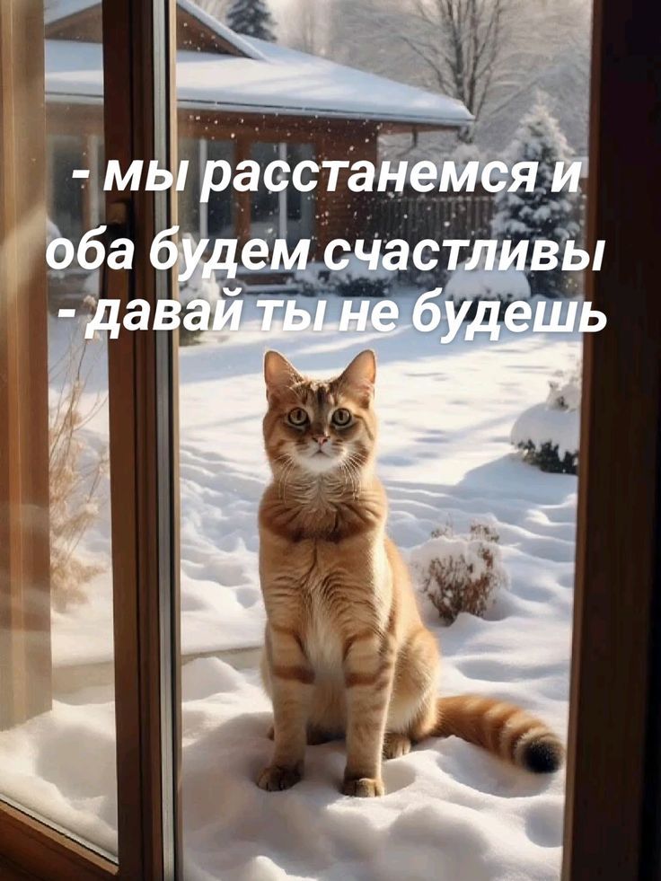 - мы расстанемся и оба будем счастливы
- давай ты не будешь