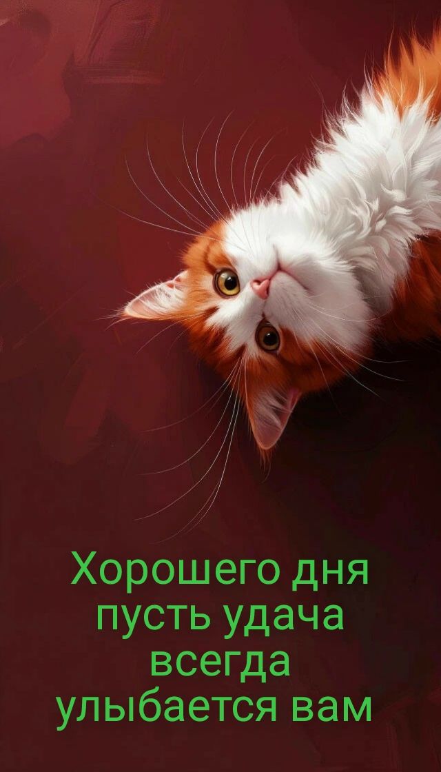 Хорошего дня пусть удача всегда улыбается вам