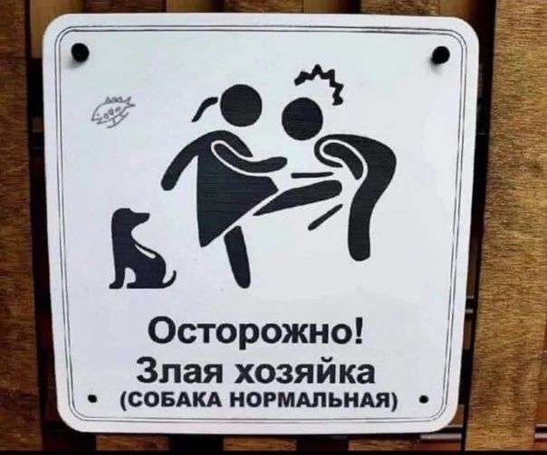 Осторожно Злая хозяйка совдицогмшьнш