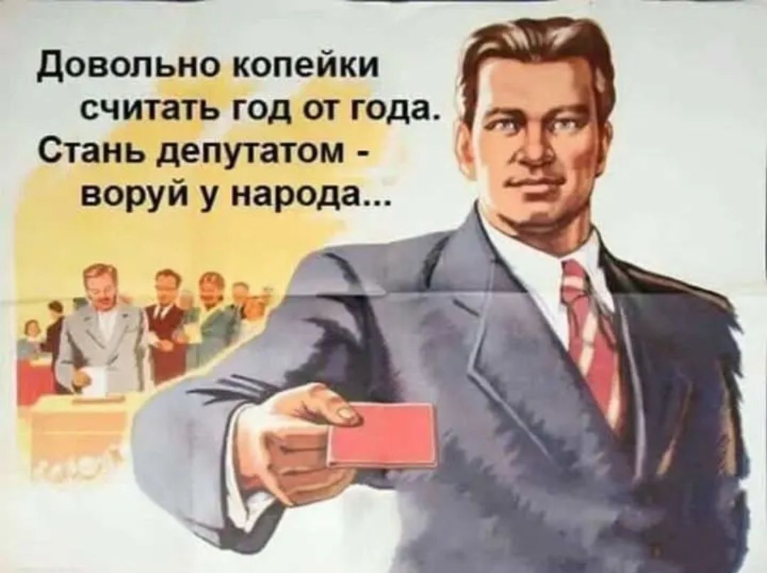 довольно копейки считать год от года Стань депутатом воруй у народа