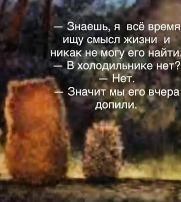 7 _ Знаешь я всё ищу смысл жизни и никак че м его дайти В хояоди даже нет о _ Нет т Значит ищет зчера допили_ _А щ т и цч