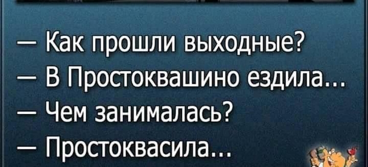 Как прошли выходные В Просгоквашино ездила Чем занималась Просгоквасила