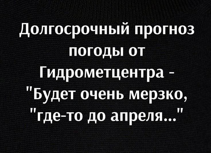 долгосрочный прогноз погоды от Гидрометцентра Будет очень мерзко гдето до апреля