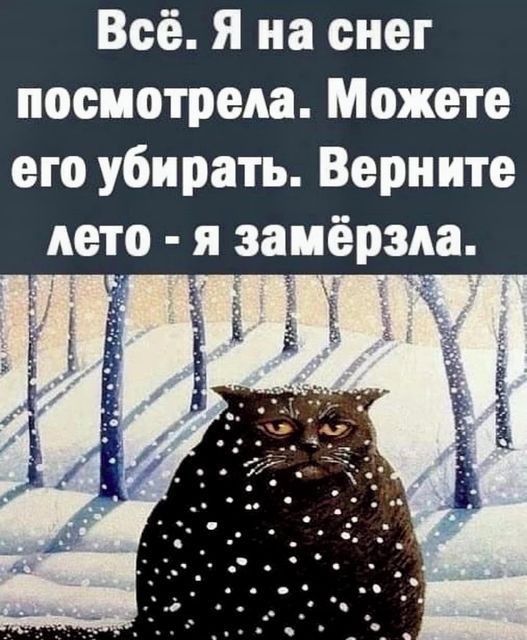 Всё я на снег посмотрела Можете его убирать Верните дето я замерзла _ и і _ Фт _