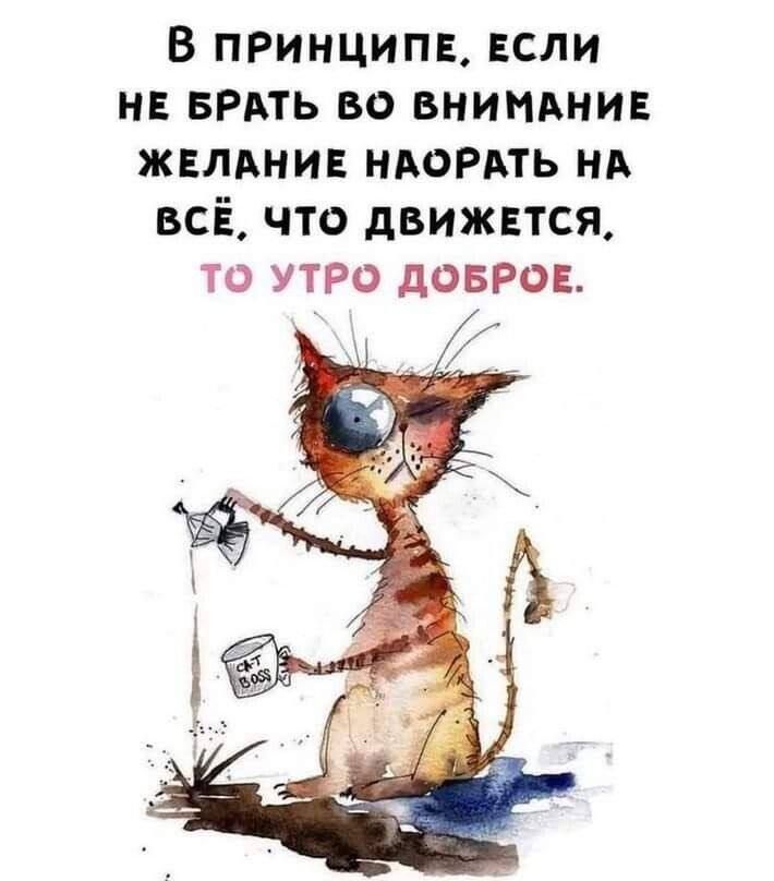 В принципа ЕСЛИ нв вить во внимднив ЖЕЛАНИЕ НМОРАТЬ НА ВСЁ ЧТО дБИЖЕТСЯ ТО УТРО дОБРОЕ