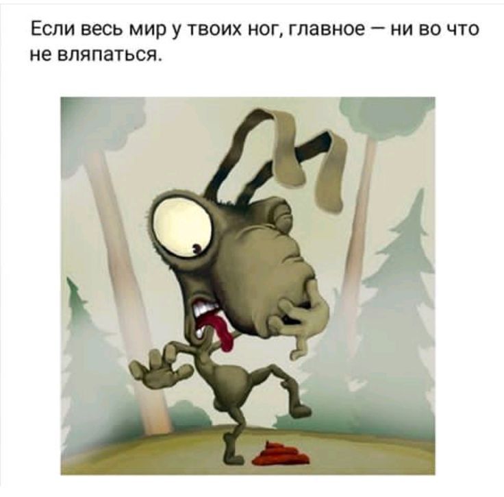 Если весь мир твоих ног главное ни во что не вляпаться