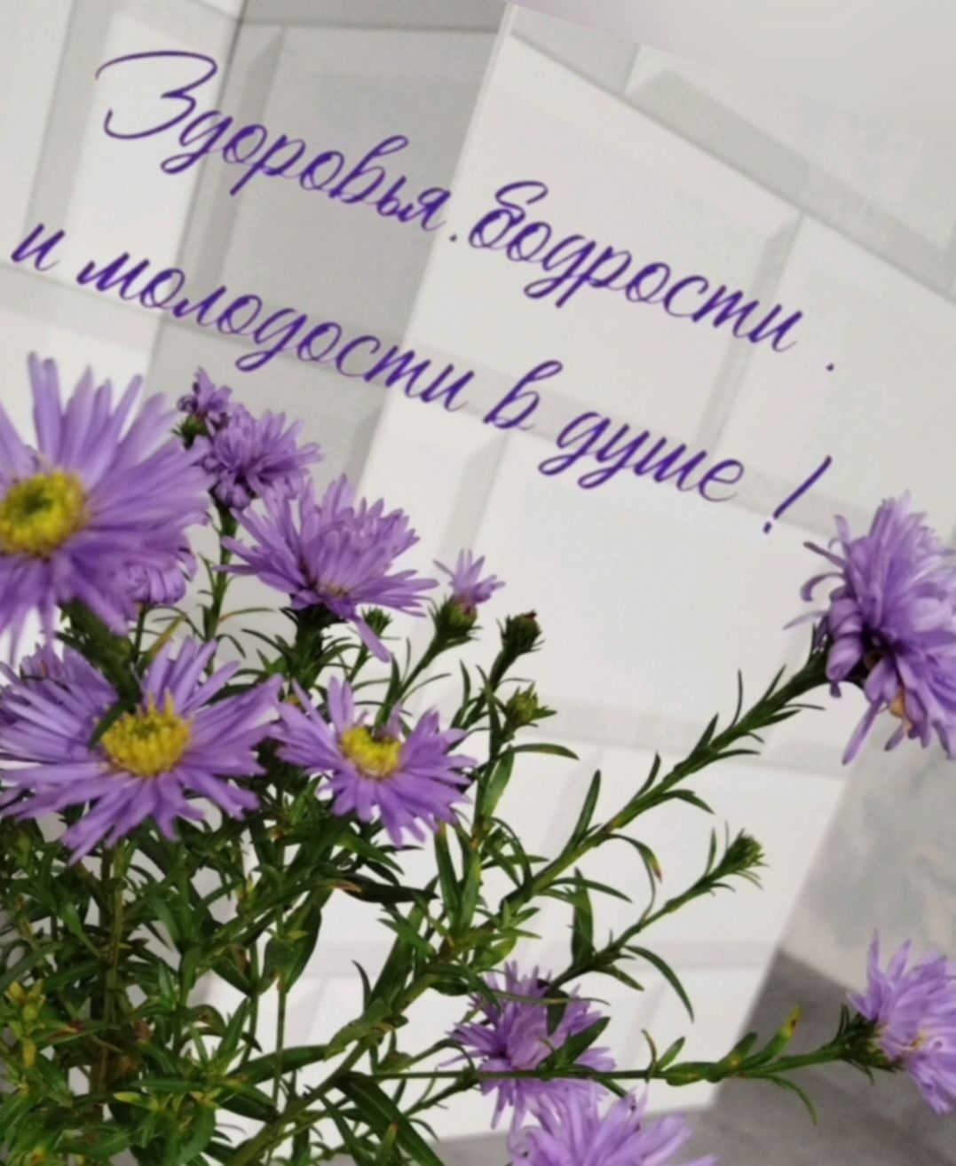 Здоровья, бодрости и молодости в душе!