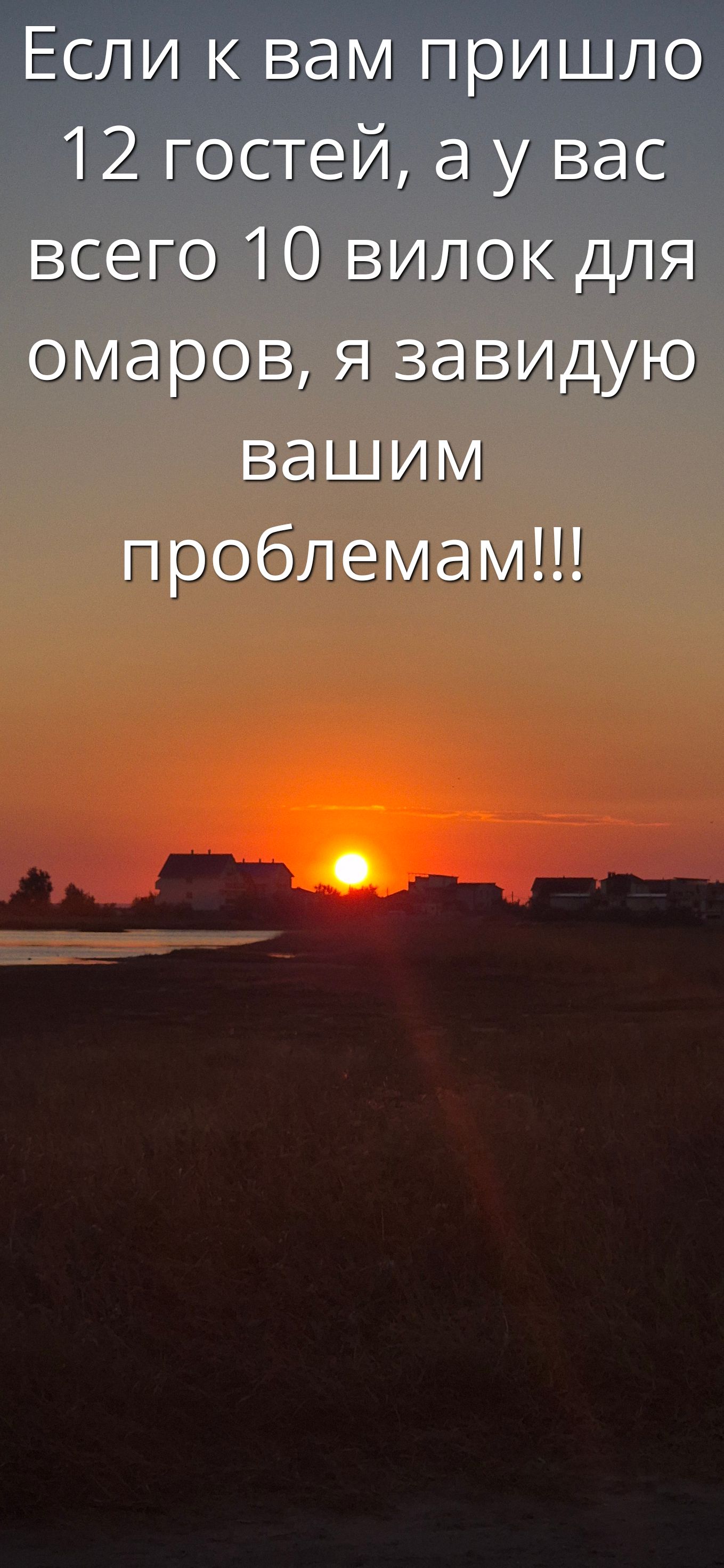Если к вам пришло 12 гостей, а у вас всего 10 вилок для омаров, я завидую вашим проблемам!!!