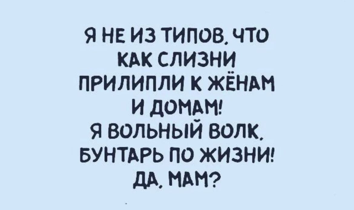 прилипли к женам и домам я вольный волк бунтарь по жизни да мам (83) фото