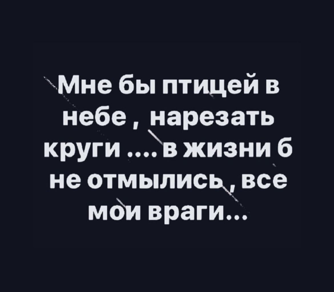 Мне бы птицей в небе нарезать круги в жизни 6 не отмылисьч все мтп враги