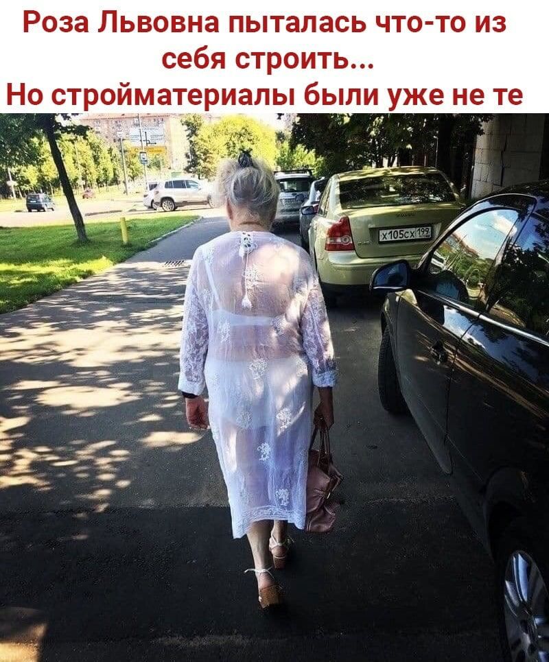 Роза Львовна пыталась чтото из себя строить Но стройматериалы были уже не те