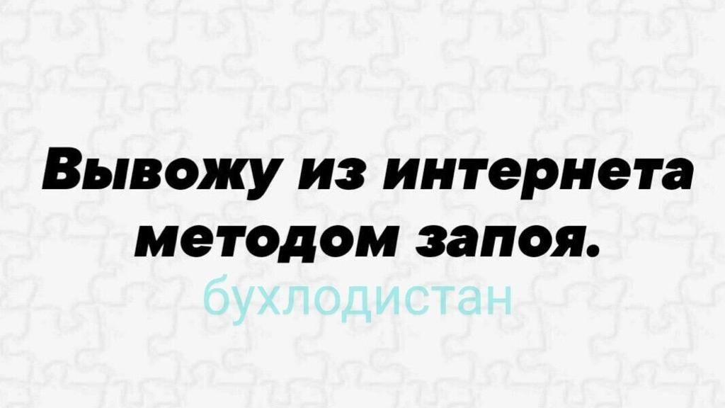 ВЬПВОЖУ из интернета МЕТОДОМ запоя