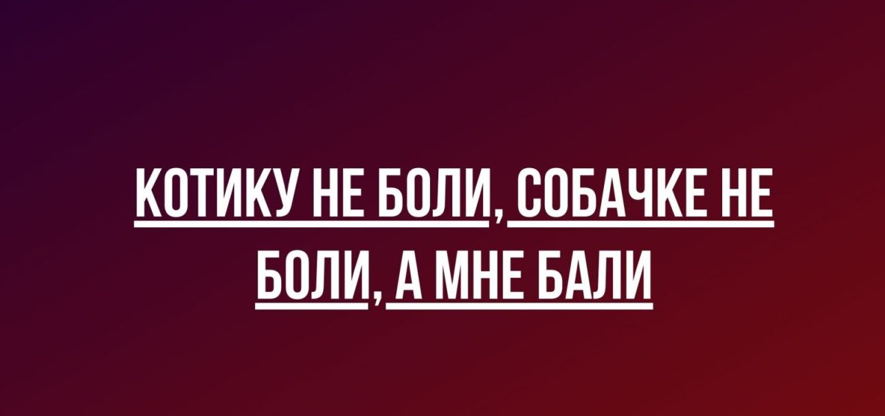 КПТИКУ НЕ БОЛИ СПБАЧКЕ НЕ А МНЕ БАЛИ