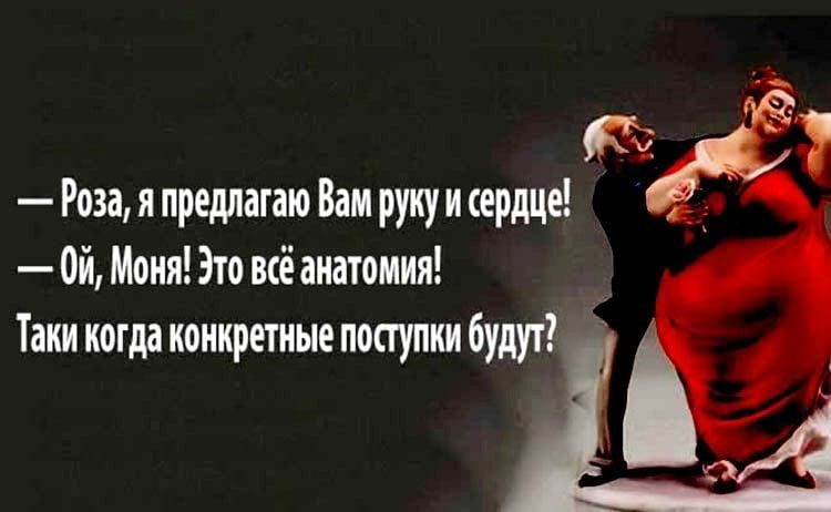 Роза я предлагаю Вам руку и сердце 0й Моня Это всё анатомия Таки когда конкретные поступки будут