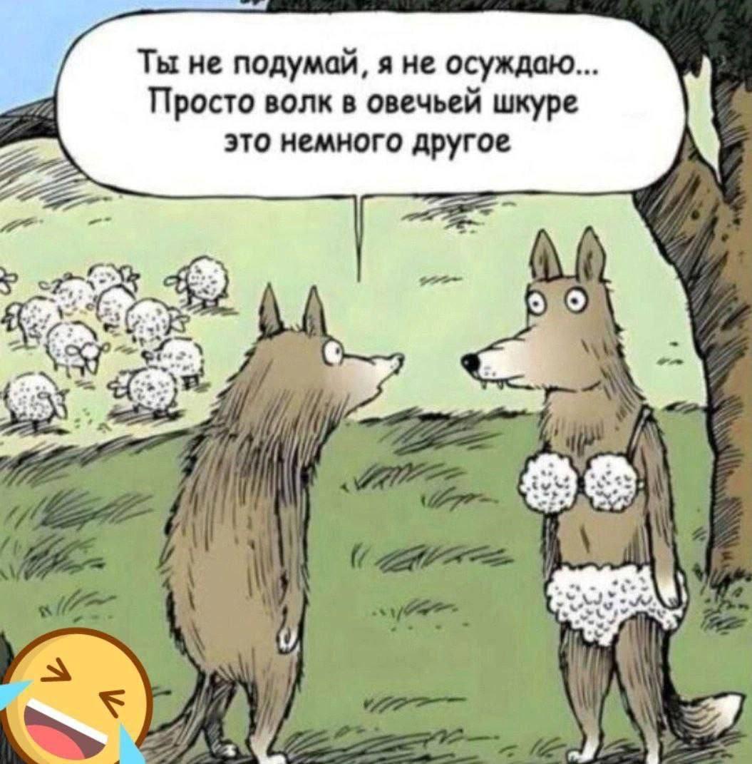 Ты не подумай, я не осуждаю... Просто волк в овечьей шкуре это немного другое