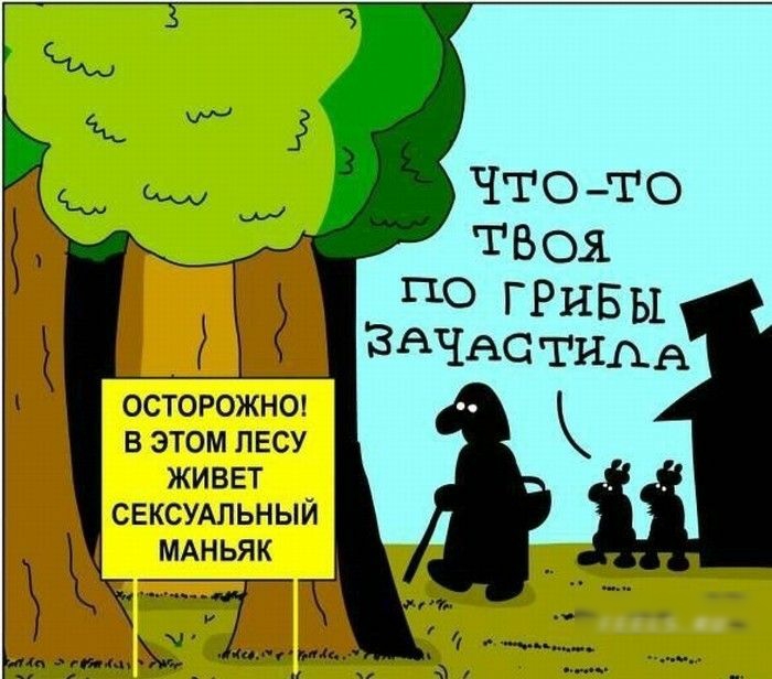 ТВОЯ ПО ГРИБЫ _ _ А_ ЗАЧАСТНДА ОСТОРОЖНО В ЭТОМ ПЕСУ ЖИВЕТ СЕКСУАЛЬНЫИ МАНЬЯК