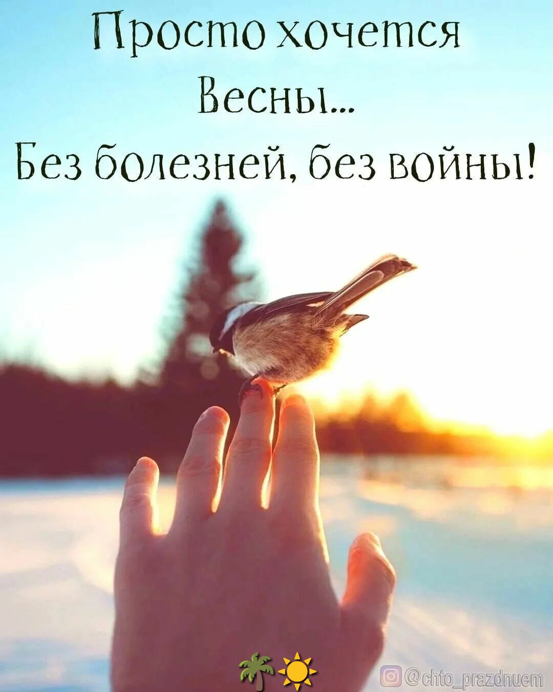 Просто хочется Весньъ Без болезней без войны _