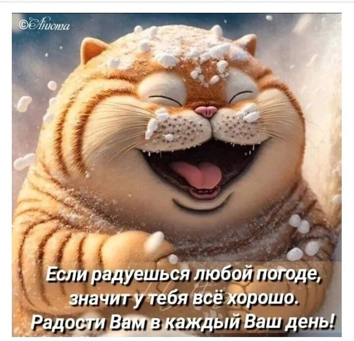 А Если радуешься любой потоде значит утебя всё хорошо