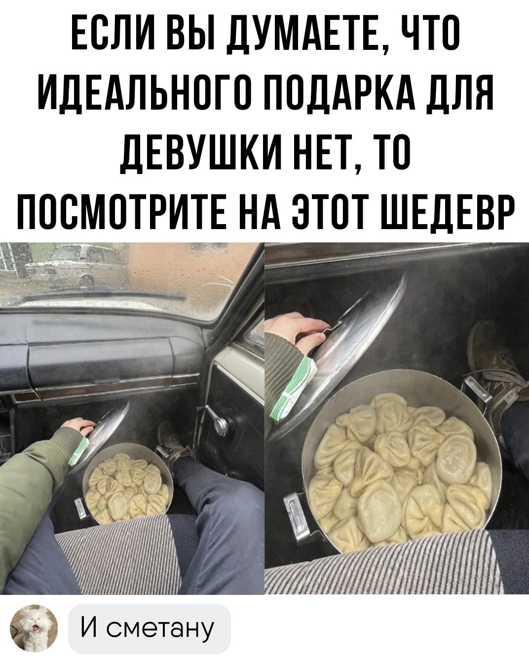 ЕСЛИ ВЫ дУМАЕТЕ ЧТО ИДЕАЛЬНОГО ПОДАРКА ПЛН дЕВУШКИ НЕТ ТО ПОСМОТРИТЕ НА ЭТОТ ШЕДЕВР И сметану