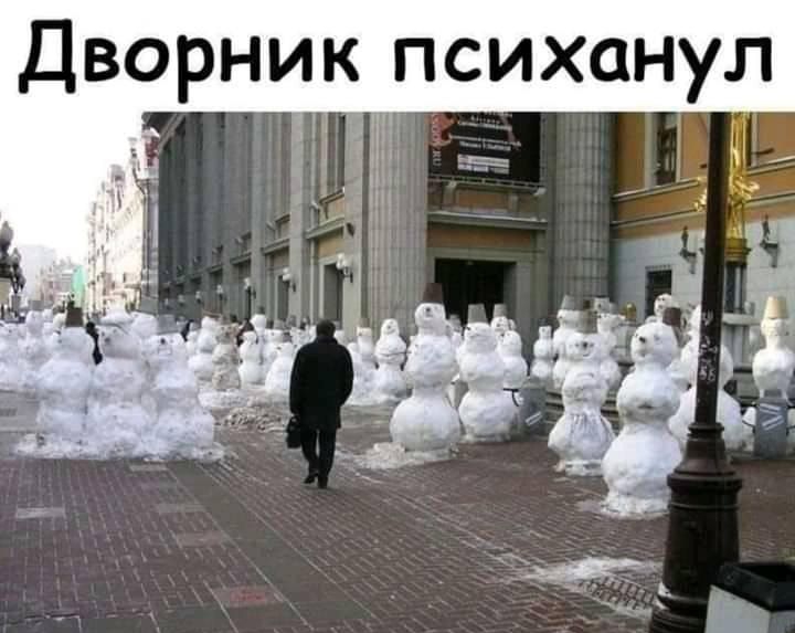 Дворник психанул