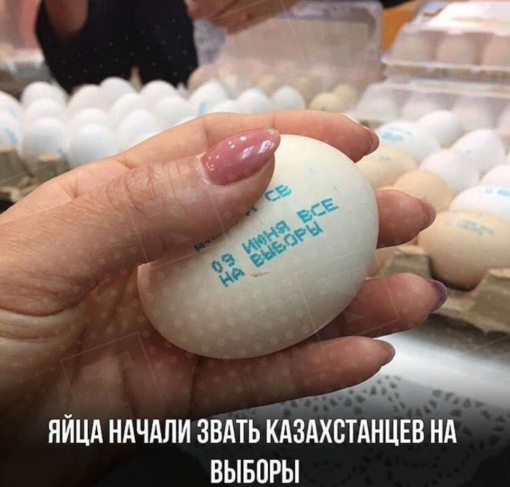 4 ЯЙЦА НАЧАЛИ ЗВАТЬ КАЗАХСТАНЦЕВ НА ВЫБОРЫ