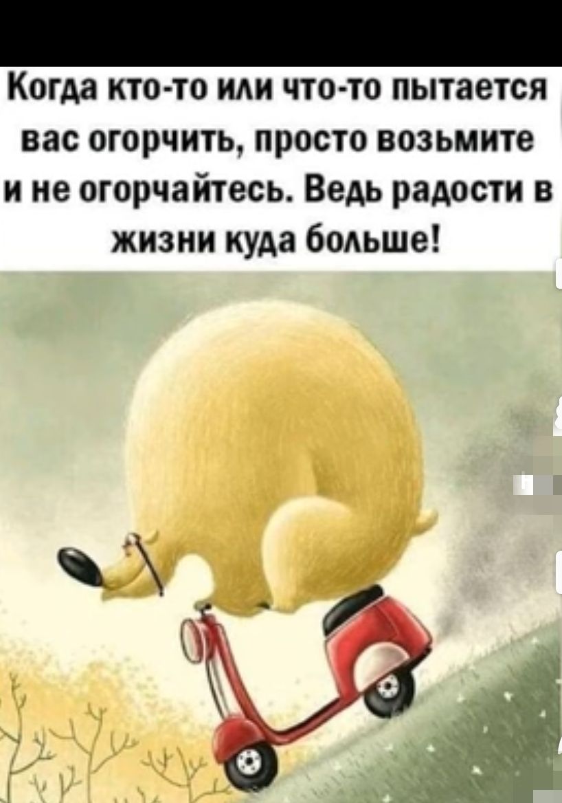 Когда КТО ТО И ЧТО ТО пытается вас огорчить просто возьмите и не огорчайтесь Ведь радости в жизни куда больше
